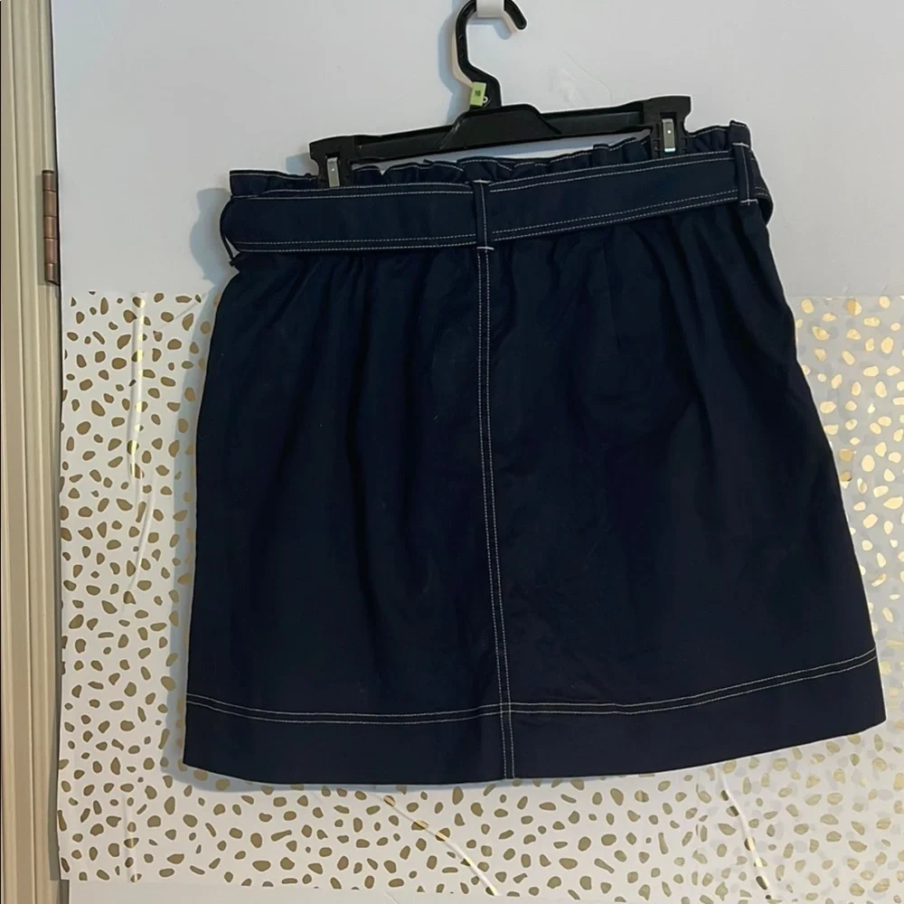 Navy Blue Skirt with Belt women size medium